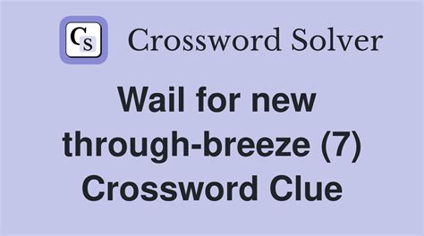 crossword clue breeze through|More.